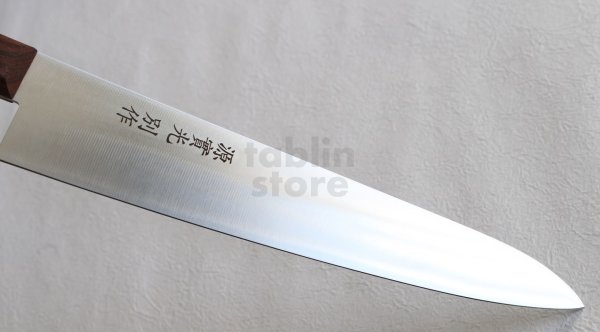Photo10: Jikko Bessaku Die steel Japanese Chef's knife Gyuto Butcher Rosewood (10)