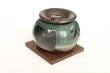 Photo2: Tokoname YT Japanese green tea aroma Tea Incense Burner Yamafusa leaf H8.4cm (2)