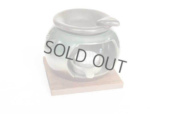 Photo6: Tokoname YT Japanese green tea aroma Tea Incense Burner Yamafusa leaf H8.4cm (6)