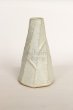 Photo7: Shigaraki Japanese pottery Vase small hakuyu mentori  H 15.5cm  (7)