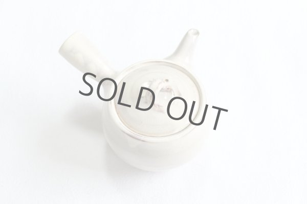 Photo4: Hagi ware Senryuzan climbing kiln Japanese tea pot kyusu marute 360ml (4)