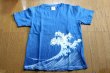 Photo7: Natural and Hand dyes Mitsuru unisexed T-shirt made in Japan Shiranami navy-blue (7)