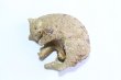 Photo10: sleep cat goro neko Shigaraki pottery Japanese doll L W15.5cm (10)