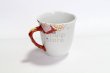 Photo7: Kutani Porcelain Japanese mug coffee tea cup hanazume D 9cm (7)