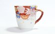 Photo5: Kutani Porcelain Japanese mug coffee tea cup hanazume D 9cm (5)