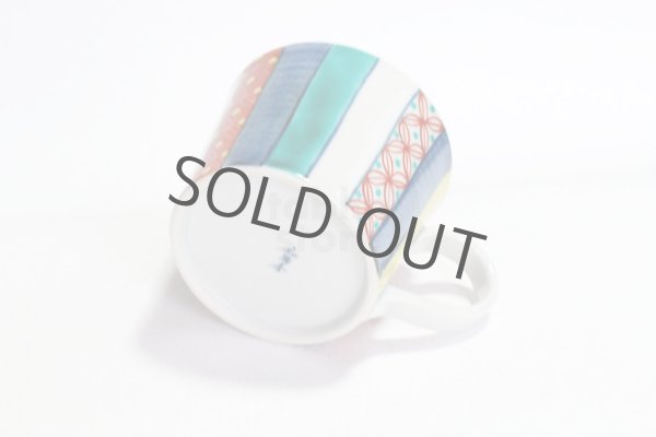 Photo5: Kutani Porcelain Japanese mug coffee tea cup komontogusa D 8.7cm (5)