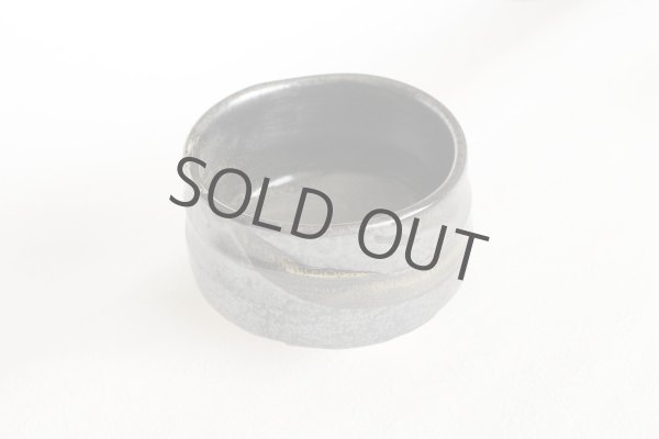Photo3: Mino ware pottery Japanese tea ceremony bowl Matcha chawan nogime nagashi tsutsu (3)