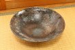 Photo1: Ikebana Suiban Vase Shigaraki Japanese pottery sori kushime D 34cm (1)