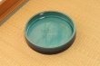 Photo2: Ikebana Suiban Vase Shigaraki Japanese pottery Round blue D 31.5cm (2)