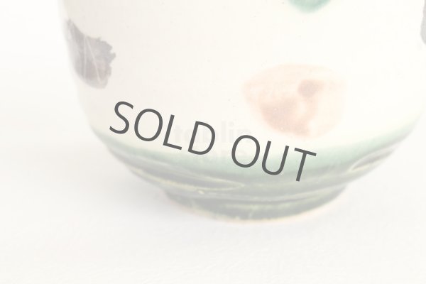 Photo4: Mino yaki ware Japanese tea bowl Kobiki oribe chawan Matcha Green Tea (4)