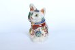 Photo5: Maneki Neko Japanese Lucky Cat Kutani Porcelain treasure takara H12cm (5)