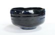 Photo5: Mino tea ceremony bowl matcha chawan YK pottery ai navy blue glaze kanejin (5)