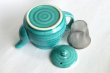 Photo4: Mino ware Japanese tea pot miyabi turquoise blue stainless tea strainer 540ml (4)