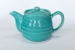 Photo5: Mino ware Japanese tea pot miyabi turquoise blue stainless tea strainer 540ml (5)