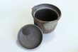 Photo2: Tokoname ware Japanese tea pot Kofu yakishime cover ceramic tea strainer 250ml (2)