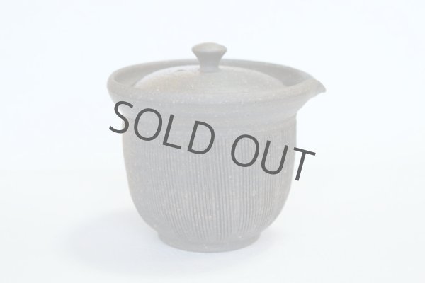 Photo5: Tokoname ware Japanese tea pot Kofu yakishime cover ceramic tea strainer 250ml (5)