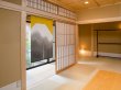 Photo2: Noren Japanese Doorway Curtain waza Mt.fuji gold sumie linen 79 x 120 cm (2)