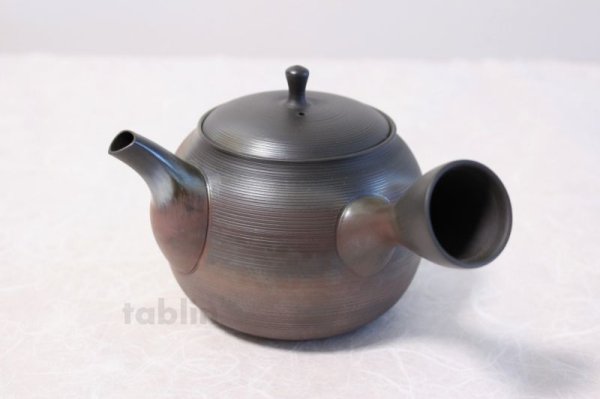 Photo1: Tokoname yaki ware Japanese tea pot Gyokko ceramic tea strainer hogama 480ml (1)