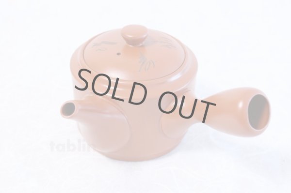 Photo2: Tokoname ware Japanese tea pot kyusu stainless strainer Takeharu kiln 500ml (2)