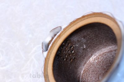 Photo2: Hagi yaki ware Japanese tea pot White kairagi Deishi kyusu pottery tea strainer  