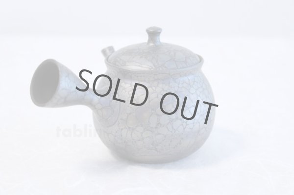 Photo2: Tokoname yaki ware Japanese tea pot Shoryu Tenmokuk ceramic tea strainer 200ml (2)