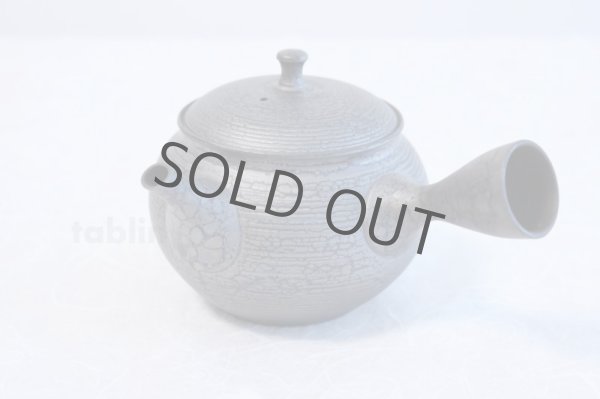 Photo3: Tokoname ware Japanese tea pot kyusu ceramic strainer YT Shoryu tenmoku 390ml (3)