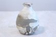 Photo2: Shigaraki pottery Japanese Sake bottle & cup set saien tokkuri (2)