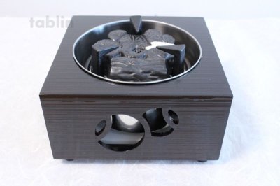 Photo1: Electric charcoal heater Japanese tea ceremony Hakoburo wood box 