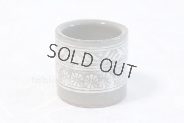 Photo3: Kiyomizu Kyoto porcelain Japanese tea ceremony lid rest Futaoki mishima Kiyokazu (3)