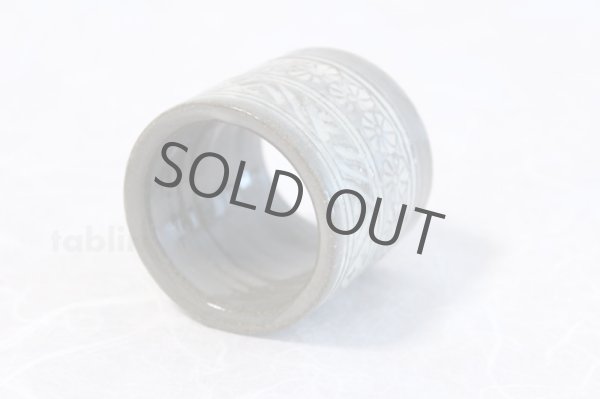 Photo2: Kiyomizu Kyoto porcelain Japanese tea ceremony lid rest Futaoki mishima Kiyokazu (2)