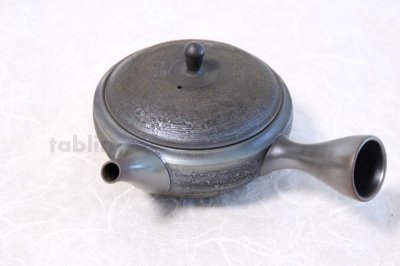 Photo3: Tokoname ware Japanese tea pot Gyokko ceramic tea strainer matsukawa flat 250ml