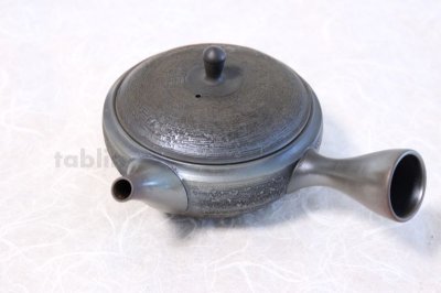 Photo3: Tokoname ware Japanese tea pot Gyokko ceramic tea strainer matsukawa flat 250ml