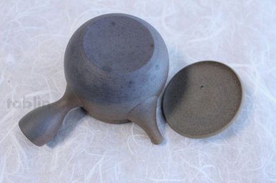 Photo2: Tokoname ware Japanese tea pot Gyokko ceramic tea strainer yakishime ko ma 250ml