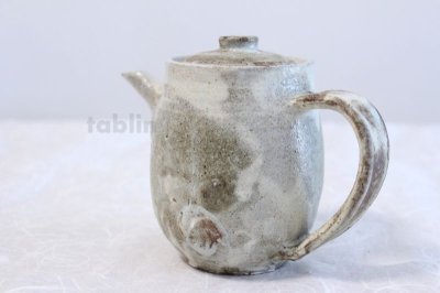 Photo2: Shigaraki Japanese tea pot hai yu pottery tea strainer 550ml