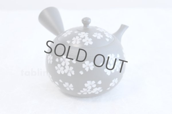 Photo1: Tokoname ware Japanese tea pot kyusu ceramic strainer YT Hokuryu plum k 350ml (1)