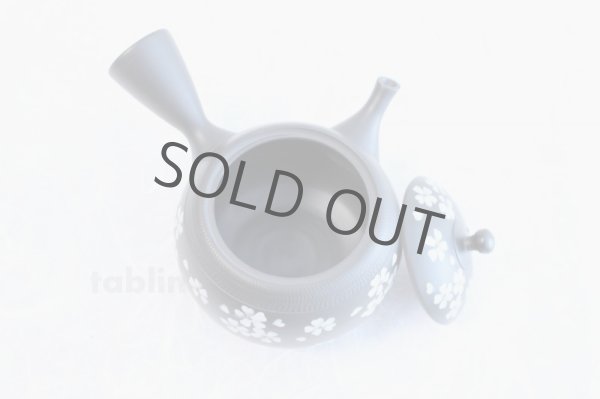 Photo4: Tokoname ware Japanese tea pot kyusu ceramic strainer YT Hokuryu plum k 350ml (4)