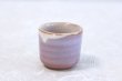 Photo4: Hagi yaki ware Japanese Sake bottle and Sake cup set Purple glaze oazuke (4)