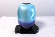 Photo1: Kutani yaki ware natume Ginsai blue Quality Japanese vase ,H24.5cm (1)