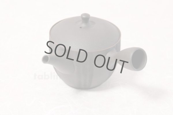 Photo1: Tokoname ware Japanese tea pot kyusu ceramic strainer YT Sekiryu notafushi 300ml (1)