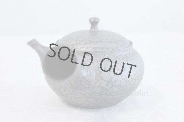 Photo3: Tokoname ware Japanese tea pot kyusu ceramic strainer YT Shoryu tenmoku 310ml (3)