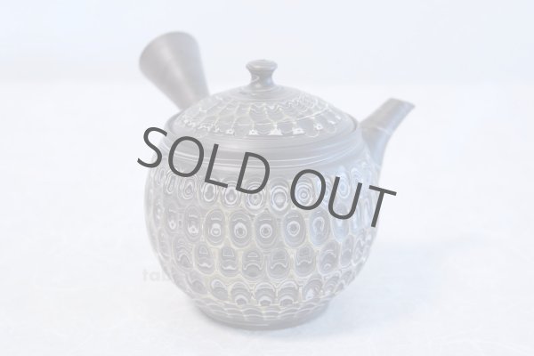 Photo4: Tokoname ware Japanese tea pot kyusu ceramic strainer YT Kenji amime miga 380ml (4)
