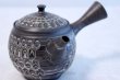 Photo1: Tokoname ware Japanese tea pot kyusu ceramic strainer YT Kenji amime miga 380ml (1)
