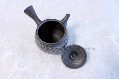 Photo2: Tokoname ware Japanese tea pot kyusu ceramic strainer YT Kenji amime miga 380ml