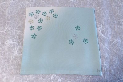 Photo2: Yuzen Fukusa Japanese tea ceremony silk cloth Kitamura Tokusai gradation Rikyubai