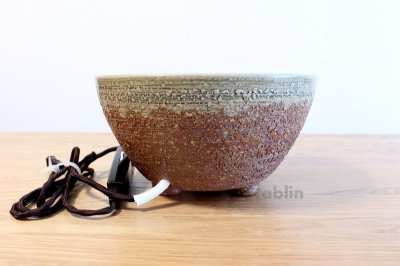 Photo1: Electric charcoal heater Japanese tea ceremony Shigaraki pottery benibachiburo