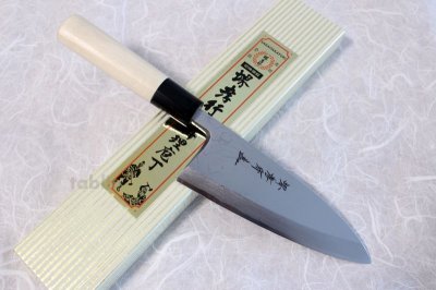 Photo2: SAKAI TAKAYUKI Uzusio Yasuki white-2 steel Japanese Deba knife