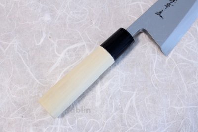 Photo3: SAKAI TAKAYUKI Uzusio Yasuki white-2 steel Japanese Deba knife