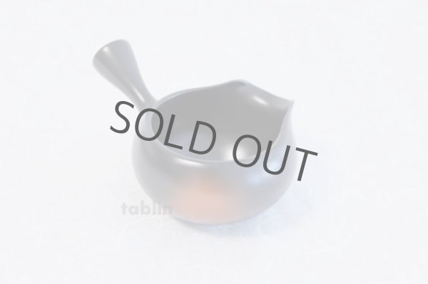 Photo5: Tokoname yaki ware Japanese Yusamashi tea tool for Sencha kurodei ha 300ml (5)
