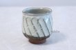 Photo3: Hagi yaki ware Japanese tea cups pottery white glaze yunomi ki set of 2 (3)