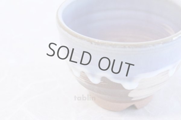 Photo3: Hagi yaki ware Japanese tea bowl ippuku Sora hake chawan Matcha Green Tea  (3)